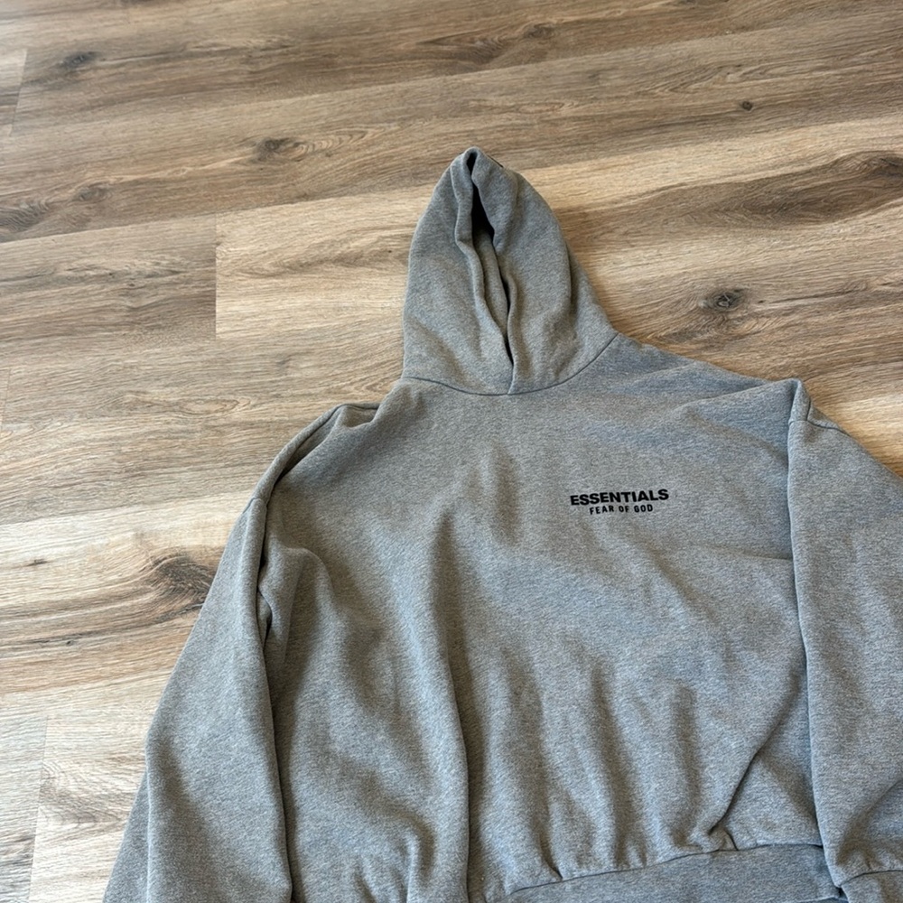 Men’s gray Essentials hoodie